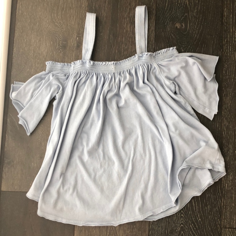 Free people blue shirt